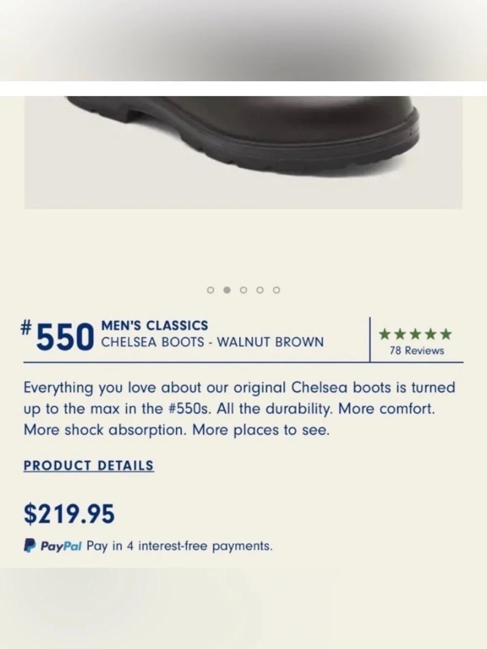 Blundstone Women’s 9 Walnut Brown Classics Chelsea Boot Mens 7
